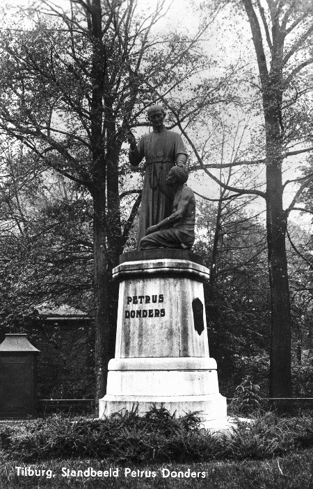 Peerke Donders aan het Wilhelminapark in Tilburg